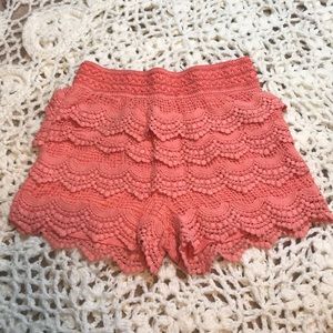 Adorable lace shorts
